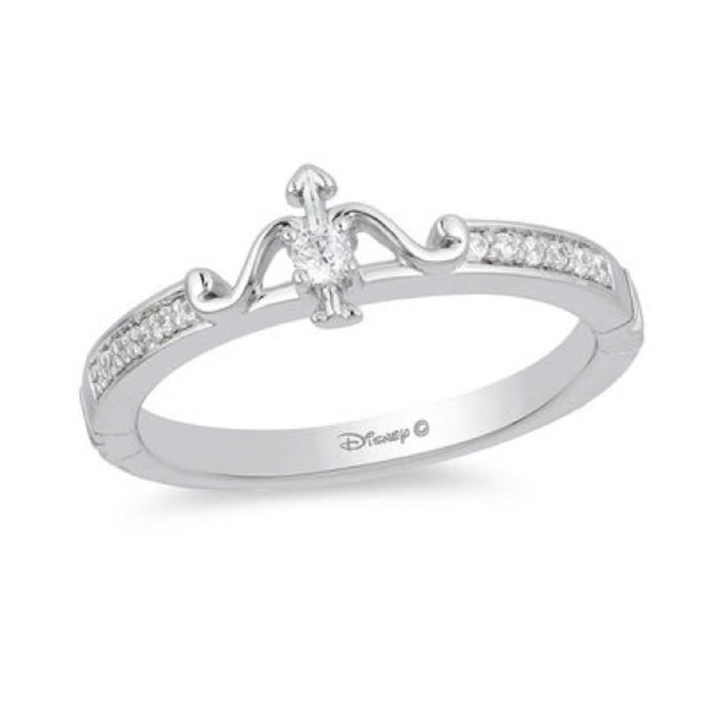 Enchanted Disney Merida 1/10 CT. T.W. Diamond Arrow Ring in Sterling Silver